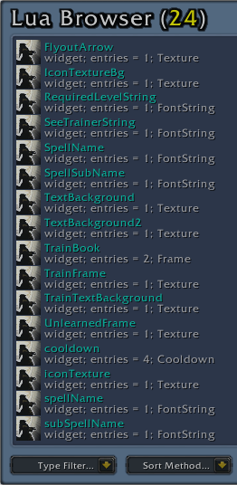 Screenshot of Lua Browser
